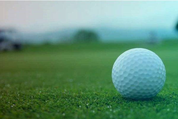 golf ball on green