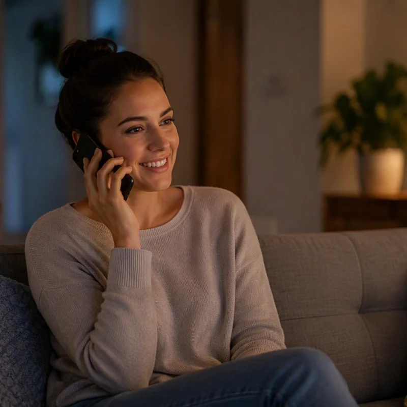 A customer waiting on hold at home, illustrating how customer experience retention is won or lost